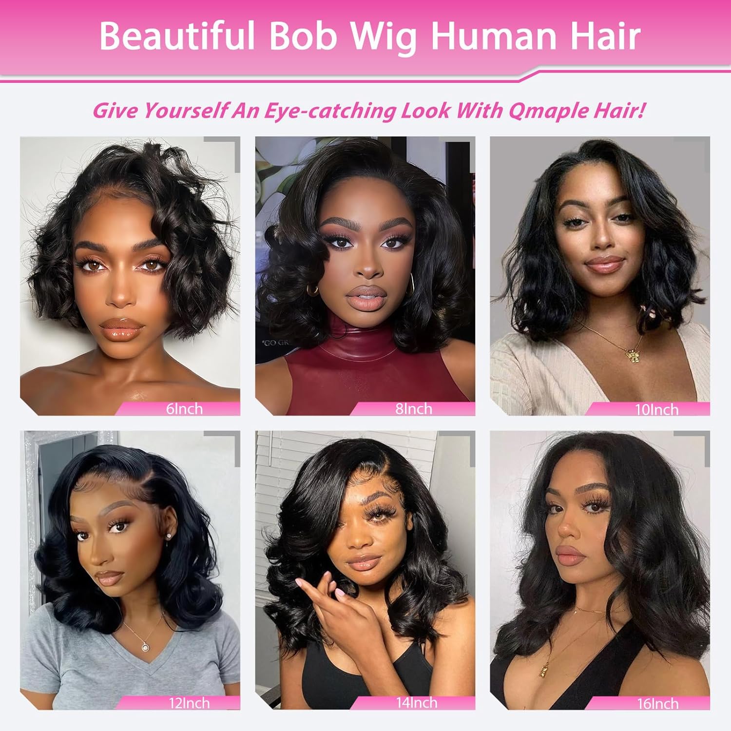 Bob Wig Human Hair 13x4 Lace Front Wigs Human Hair Pre Plucked Upgraded Glueless Wigs Human Hair 12 Inch 180% Density Short Bob Wigs For Black Woman Natural Color